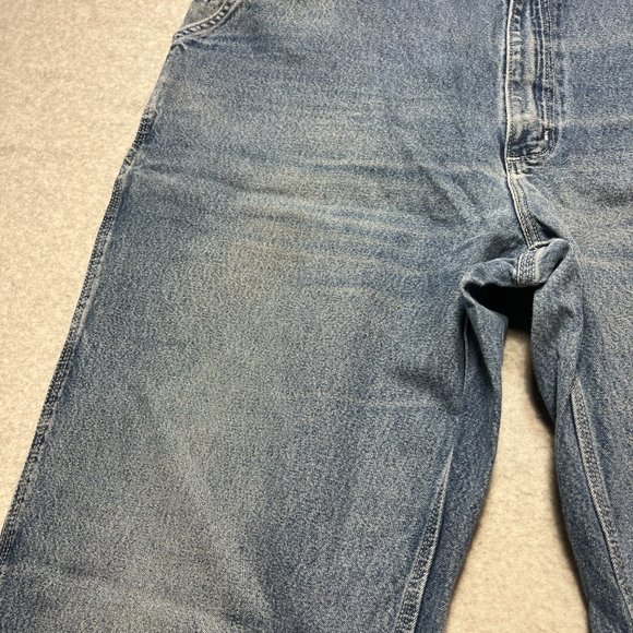 Carhartt Jeans Mens 40x32 Blue Carpenter Loose Original Denim Cotton (Tag 42x34) - Picture 2 of 12